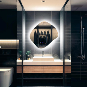 Огледало за баня с вградено лед осветление 3 цвята Силвио