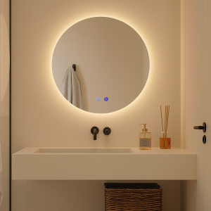 Огледало за баня с LED осветление и функция против изпотяване Белисимо  