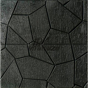 3Д Пано с релефни геометрични шарки в черен цвят 5мм