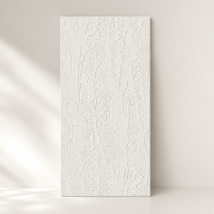 Самозалепващ гъвкав панел- Влачена мазилка в Бяло 120x60 cm