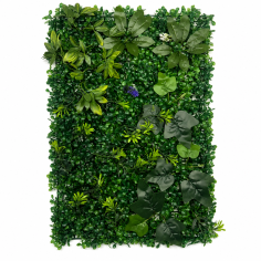 Пано изкуствена зелена декорация, Жива стена- UV 60x40см