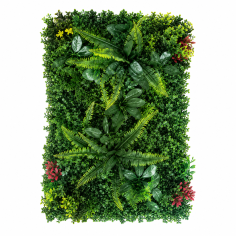 Пано изкуствена зелена декорация, Горски кът 60x40см