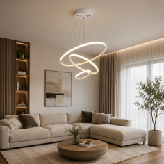 Полилей Елория Бял, 36W/70W LED с 3 цвята на светлината