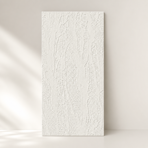 Самозалепващ гъвкав панел- Влачена мазилка в Бяло 120x60 cm