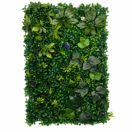 Пано изкуствена зелена декорация, Жива стена- UV 60x40см