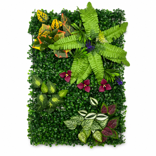 Пано изкуствена зелена декорация, Градина 60x40см