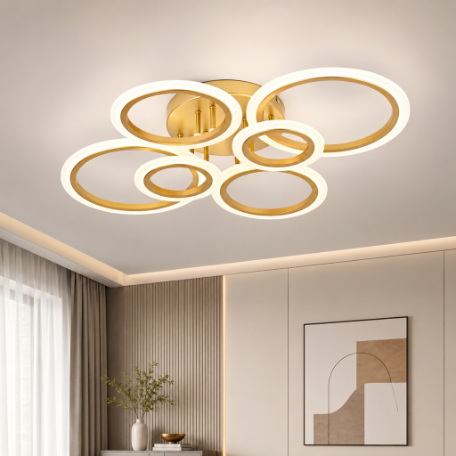 Полилей Астралис Златист, 35W LED с 3 цвята на светлината