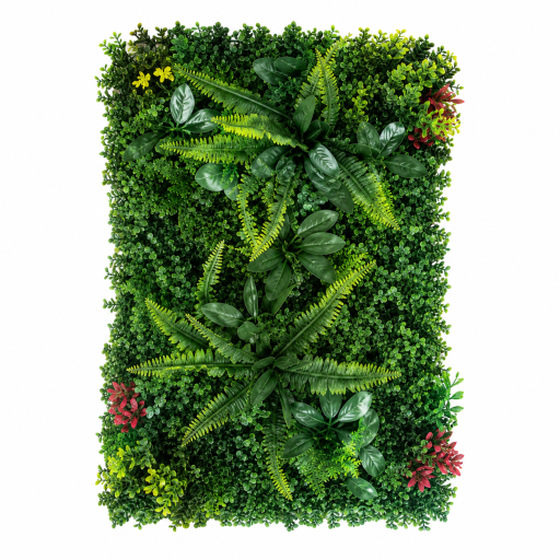 Пано изкуствена зелена декорация, Горски кът 60x40см