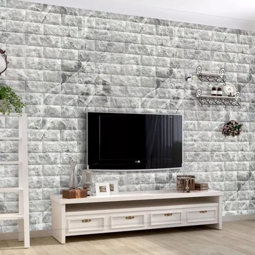 Тапет 3D тухли мрамор 